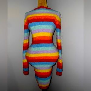Rainbow Knit Dress